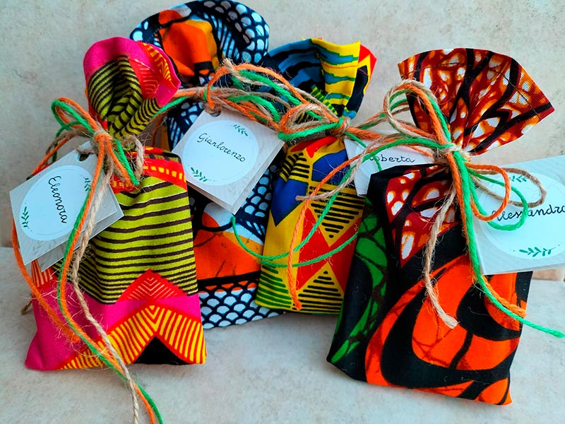 Sacchetti in stoffa africana